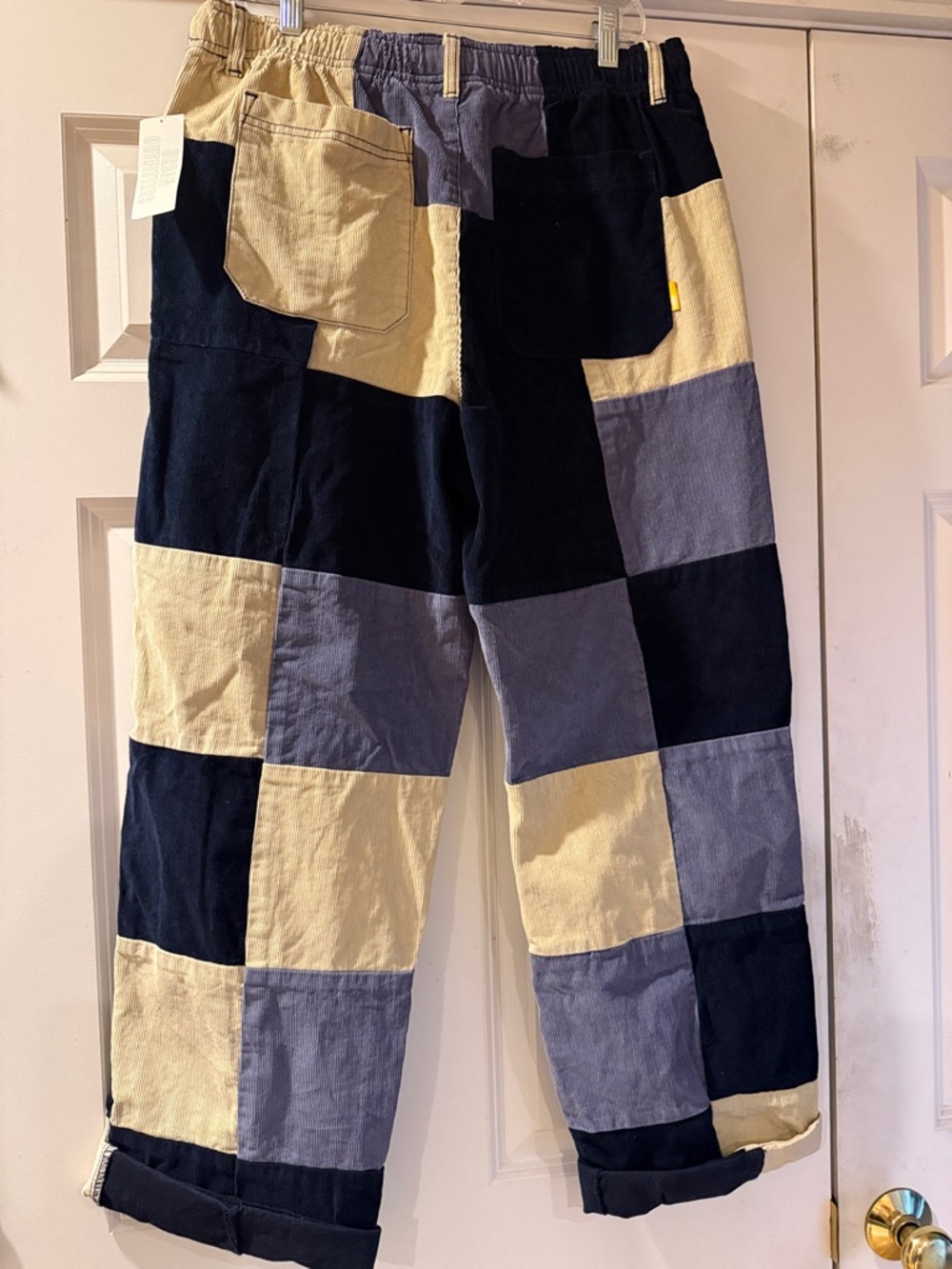 Urban Outfitters Patchwork Pull-On Pants L NWT Urban Renewal Remade - Picture 4 of 8